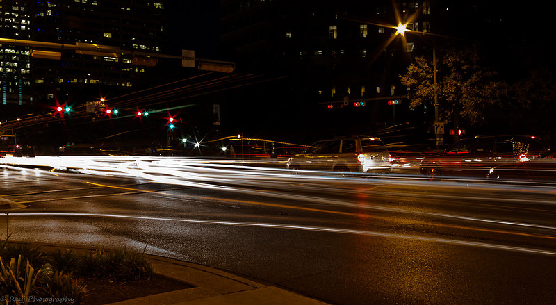 Cesar Chavez Light Trails